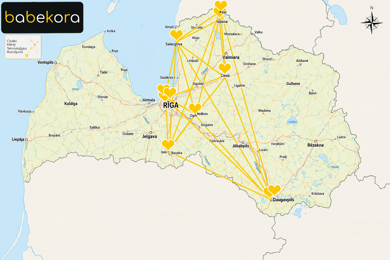 Babekora Coverage Map Latvia